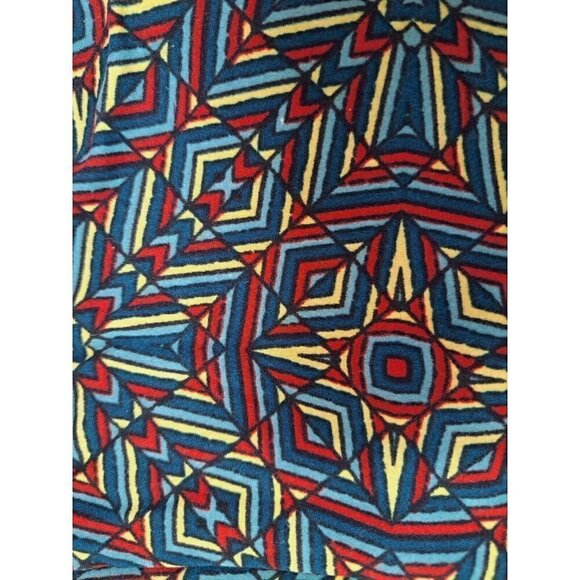 LuLaRoe One Size Leggings Multicolor Geometric Starburst Pattern - Picture 1 of 4